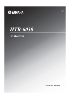 Yamaha HTR-6030 - Owners Manual